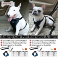Chaleco de seguridad para coche de lujo Arnés para perros Vehículo de viaje Mascota Liebre con cinturón de seguridad